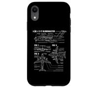 Carcasa para iPhone XR Plano Militar Americano C17A Globemaster