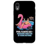 Carcasa para iPhone XR Pool Floatie CEO Director Gerente De No Hacer Nada