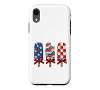 Carcasa para iPhone XR Popsicle Patriotic Stars Stripes USA
