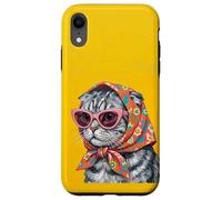 Carcasa para iPhone XR Portada de Revista Scottish Fold Fashion Cats Lover