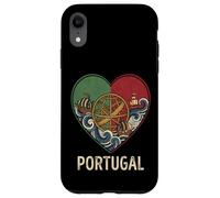 Carcasa para iPhone XR Portugal Corazón Armilar Esfera Vintage Country
