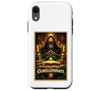 Carcasa para iPhone XR Póster artístico Gorilla Funny Ape Animal Secret Parody Society
