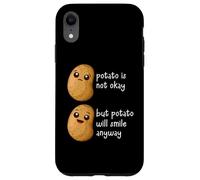 Carcasa para iPhone XR Potato Is Not Okay Funny Potato Joke Meme Vegetable Potating