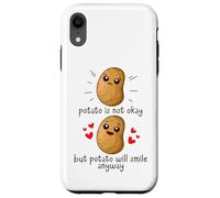Carcasa para iPhone XR Potato Is Not Okay Funny Potato Joke Meme Vegetable Potating