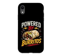 Carcasa para iPhone XR Powered by Burritos Funny Burrito Saying Humor Joke Gag