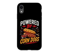 Carcasa para iPhone XR Powered by Funny Corn Dogs Saying Humor Joke Gag