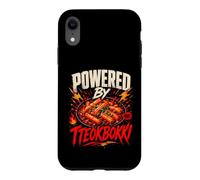 Carcasa para iPhone XR Powered by Tteokbokki Funny Korean Food Saying Humor Joke G
