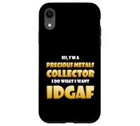 Carcasa para iPhone XR Precious Metals Collector Stack Gold Silver Copper Rare Coin