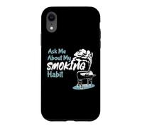 Carcasa para iPhone XR Pregúntame sobre mi hábito de Fumar BBQ Grill Funny Meat Lovers