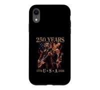 Carcasa para iPhone XR Presidentes Abe Lincoln y George Washington Tocando la Guitarra
