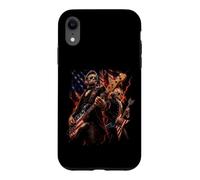 Carcasa para iPhone XR Presidentes Abe Lincoln y George Washington Tocando la Guitarra
