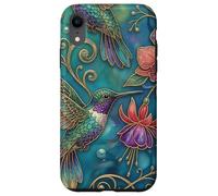 Carcasa para iPhone XR Pretty Hummingbird Bird Floral Ornate Art