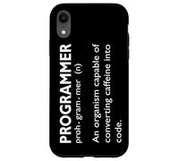 Carcasa para iPhone XR Programación Humor Convertir cafeína en Programador de código