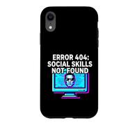 Carcasa para iPhone XR Programmer Introvert Error 404 Social Skills Not Found