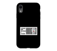 Carcasa para iPhone XR Programmer Leave Me Alone I Code Circuit Skull