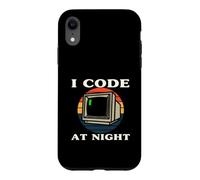 Carcasa para iPhone XR Programmer Retro Computer I Code At Night
