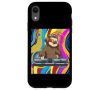 Carcasa para iPhone XR Psicodélico DJ Sloth Techno EDM Música Dance