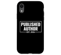 Carcasa para iPhone XR Published Author EST 2026 for New Writer Poet Novelist