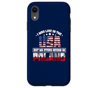 Carcasa para iPhone XR Puede Vivir en los EE.UU. Mi Historia comenzó en Polonia Polaco Divertido