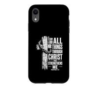 Carcasa para iPhone XR Puedo Hacer Todas Las Cosas a través de Cristo Filipenses 4 13