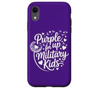 Carcasa para iPhone XR Purple up for Military Kids Dandelion Month of The Military