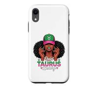Carcasa para iPhone XR Quiet Luxury Taurus Afro Women Pink Green Cap Black Girl