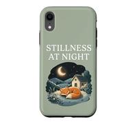 Carcasa para iPhone XR Quietud En La Noche Durmiendo Fox Acogedor Luna Calma Cottagecore