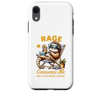 Carcasa para iPhone XR Rage Consumes Me Well It Did Before I Retired Chilling Sloth