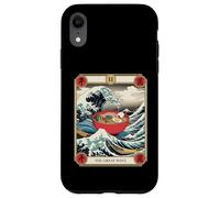 Carcasa para iPhone XR Ramen Bowl Surfing Tarot Card La Gran Ola Fuera de Kanagawa