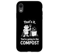 Carcasa para iPhone XR Rana Eso es Todo Vas en el Humor de jardinería Compost