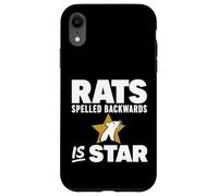 Carcasa para iPhone XR Rats Spelled Backwards is Star Meme Rat Animal Lover