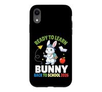 Carcasa para iPhone XR Ready To Learn Bunny Back To School 2026 Estudiante Niños Niñas