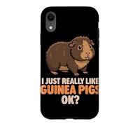 Carcasa para iPhone XR Realmente me Gustan los Conejillos de Indias Ok Cute Teddy Guinea Pig