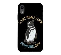 Carcasa para iPhone XR Realmente me Gustan los pingüinos Ok Animal Pingüino de Magallanes