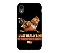 Carcasa para iPhone XR Realmente me Gustan los Pollos Ok Farm Easter Egger Chicken
