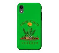 Carcasa para iPhone XR Recolector de Diente de león de Ensalada Urbana de forraje en la acera