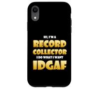 Carcasa para iPhone XR Record Collector Idgaf Vinyl Record DJ CD Costume For DJ's