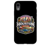 Carcasa para iPhone XR Recuerdo de Houston Texas City State Vintage Viaje Memorabilia