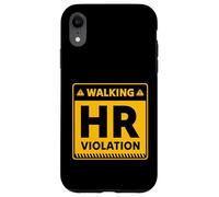 Carcasa para iPhone XR Recursos Humanos Divertidos Caminando diseño de violación de recursos Humanos