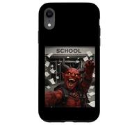 Carcasa para iPhone XR Red Devil Último Día De Escuela Vacaciones De Verano Divertido Meme Selfie