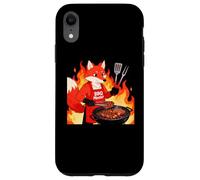 Carcasa para iPhone XR Red Fox Cooking Grill BBQ Funny Gift Red Fox