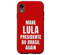 Carcasa para iPhone XR Red Make Lula Presidente do Brasil Again President Brazil