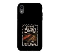 Carcasa para iPhone XR Red River Flows Take The Dirt Road Humor Adulto