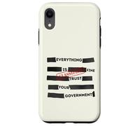 Carcasa para iPhone XR Redacted Everything is Fine Trust Your Government Political