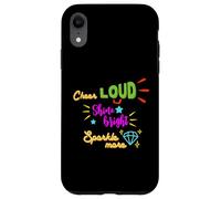 Carcasa para iPhone XR Regalo para animadoras Cheer Cheer Loud Shine Bright