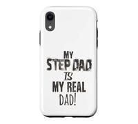 Carcasa para iPhone XR Regalo para el Día del Padre My Step-Dad is My Real Dad