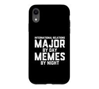 Carcasa para iPhone XR Relaciones Internacionales Major by Day Memes Noche Diplomacia