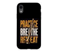 Carcasa para iPhone XR Repeat-Music Trompeta Músico Trompeta Música Trompeta