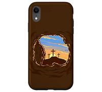 Carcasa para iPhone XR Resurrection Sunday Cross of Jesus Christ Empty Tomb Faith