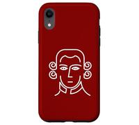 Carcasa para iPhone XR Retrato Minimalista Mozart Amante de la música clásica